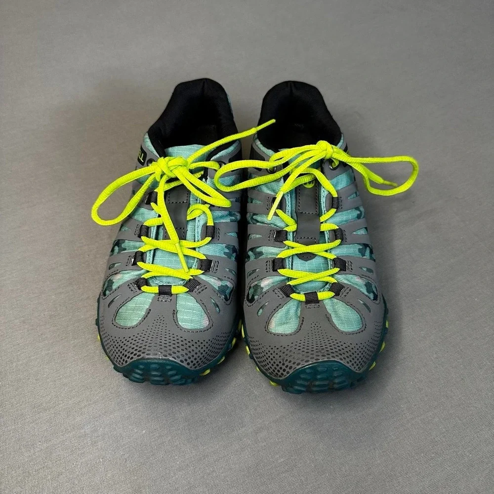 Merrell Women's Hiking Shoes US 6 Medium Gray Green Black Yellow MPN J21398